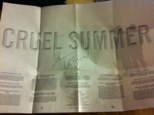 Signed "Cruel Summer" CD